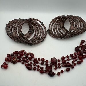 Elegant Bohemian Beaded Jewelry Set